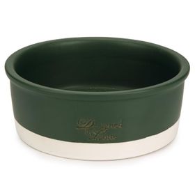 Beeztees DBL Mat Yeşil 20 cm 700 ml Seramik Köpek Mama Su Kabı
