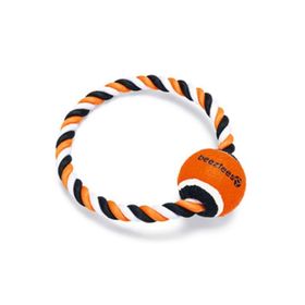 Beeztees Diş İpi Çember Üzerinde 20x20x6.3 cm 150 gr Tenis Topu Köpek Oyuncağı