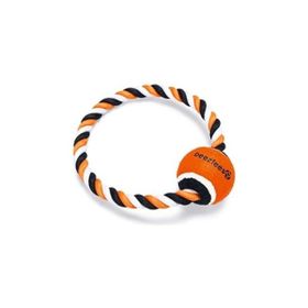 Beeztees Diş İpi Çember Üzerinde 20x20x6.3 cm 150 gr Tenis Topu Köpek Oyuncağı