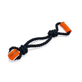 Beeztees Diş İpi Ucunda Tenis Topu Tpr Tutamaçlı Siyah 50x13.5x6.3 cm Köpek Oyuncağı