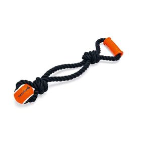 Beeztees Diş İpi Ucunda Tenis Topu Tpr Tutamaçlı Siyah 50x13.5x6.3 cm Köpek Oyuncağı