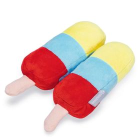 Beeztees Dondurma 2 Adet 18x12x4.5 cm Renkli Peluş Köpek Oyuncağı
