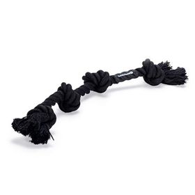 Beeztees Dört Düğümlü Pamuk İplerden Siyah 40x5.5x4.5 cm 140 gr Diş İpi Köpek Oyuncağı