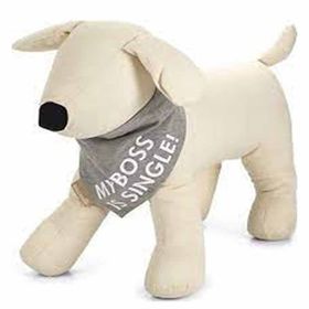 Beeztees Gri 22x12 cm Köpek Bandana Boyun Tasması