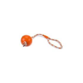 Beeztees İpli Dolu Top Kauçuk Turuncu 30 cm Turuncu Köpek Oyuncağı