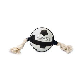 Beeztees İpli Futbol Topu 12.5 cm Köpek Oyuncağı