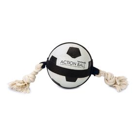 Beeztees İpli Futbol Topu 12.5 cm Köpek Oyuncağı