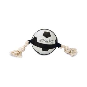 Beeztees İpli Futbol Topu 12.5 cm Köpek Oyuncağı