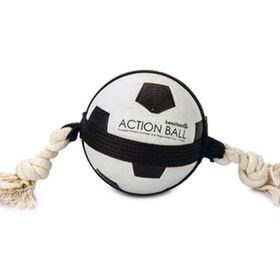 Beeztees İpli Futbol Topu 12.5 cm Köpek Oyuncağı
