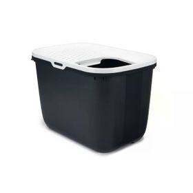 Beeztees Kapalı ve Derin 58x38.5x39.5 cm Gri Kedi Tuvaleti