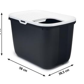Beeztees Kapalı ve Derin 58x38.5x39.5 cm Gri Kedi Tuvaleti