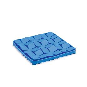 Beeztees Kare Şeklinde Silikon 20x20 cm Mavi Yavru Köpek Mama Yeme Oyuncağı