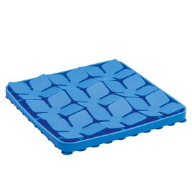 Beeztees Kare Şeklinde Silikon 20x20 cm Mavi Yavru Köpek Mama Yeme Oyuncağı
