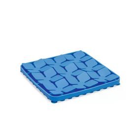 Beeztees Kare Şeklinde Silikon 20x20 cm Mavi Yavru Köpek Mama Yeme Oyuncağı