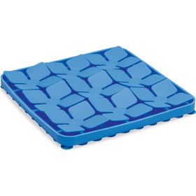 Beeztees Kare Şeklinde Silikon 20x20 cm Mavi Yavru Köpek Mama Yeme Oyuncağı