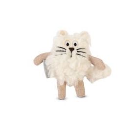 Beeztees Kedi Beyaz 15x10x3 cm Peluş Kedi Oyuncağı