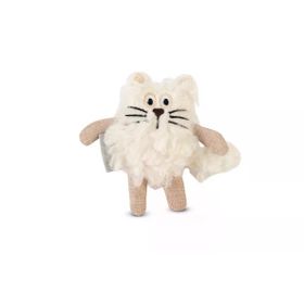 Beeztees Kedi Beyaz 15x10x3 cm Peluş Kedi Oyuncağı
