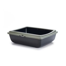 Beeztees Mavi 48x38x14 cm Kalın Kenar Açık Kedi Tuvaleti