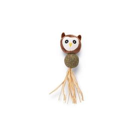 Beeztees Peluş Baykuş ve Kediotu Topu 16 cm Kedi Oyuncağı