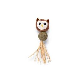 Beeztees Peluş Baykuş ve Kediotu Topu 16 cm Kedi Oyuncağı