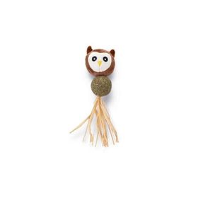 Beeztees Peluş Baykuş ve Kediotu Topu 16 cm Kedi Oyuncağı