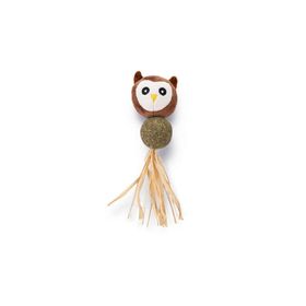Beeztees Peluş Baykuş ve Kediotu Topu 16 cm Kedi Oyuncağı