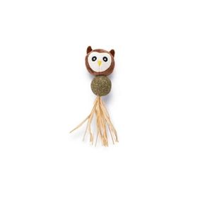 Beeztees Peluş Baykuş ve Kediotu Topu 16 cm Kedi Oyuncağı