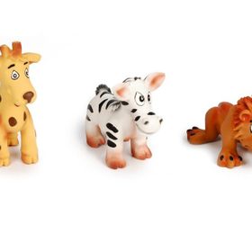 Beeztees Sesli Afrika Hayvanları Lateks 11.5 cm Çeşitli Renklerde Köpek Oyuncağı