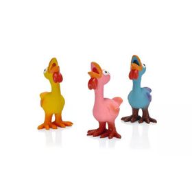 Beeztees Sesli Horozlar Lateks 17x9.5x9 cm Çeşitli Renklerde Köpek Oyuncağı