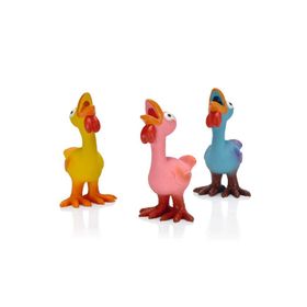 Beeztees Sesli Horozlar Lateks 17x9.5x9 cm Çeşitli Renklerde Köpek Oyuncağı
