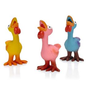Beeztees Sesli Horozlar Lateks 17x9.5x9 cm Çeşitli Renklerde Köpek Oyuncağı
