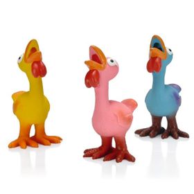 Beeztees Sesli Horozlar Lateks 17x9.5x9 cm Çeşitli Renklerde Köpek Oyuncağı