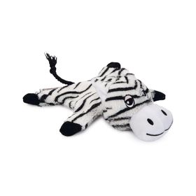 Beeztees Sesli Kaplan 18x19x8 cm Beyaz Siyah Peluş Köpek Oyuncağı