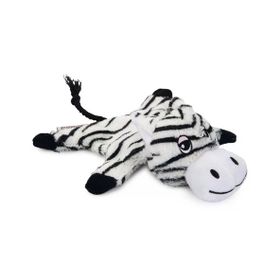 Beeztees Sesli Kaplan 18x19x8 cm Beyaz Siyah Peluş Köpek Oyuncağı