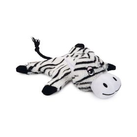 Beeztees Sesli Kaplan 18x19x8 cm Beyaz Siyah Peluş Köpek Oyuncağı