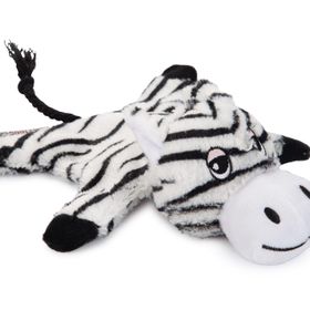 Beeztees Sesli Kaplan 18x19x8 cm Beyaz Siyah Peluş Köpek Oyuncağı