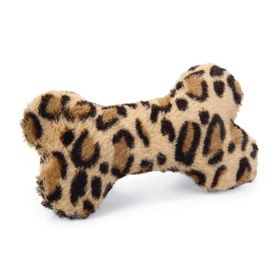 Beeztees Sesli Kemik 18x13x3 cm Siyah Kahverengi Peluş Köpek Oyuncağı