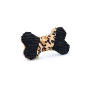 Beeztees Sesli Kemik 18x13x3 cm Siyah Kahverengi Peluş Köpek Oyuncağı