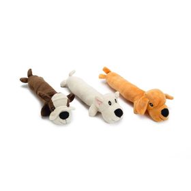 Beeztees Sesli Köpek 32x11x7 cm Çeşitli Renklerde Peluş Köpek Oyuncağı