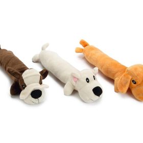 Beeztees Sesli Köpek 32x11x7 cm Çeşitli Renklerde Peluş Köpek Oyuncağı