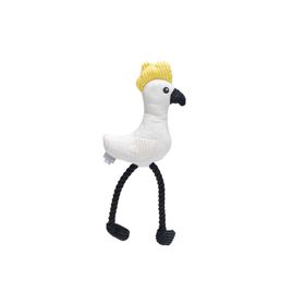 Beeztees Sesli Papağan 42x19.5x6 cm Beyaz Peluş Köpek Oyuncağı