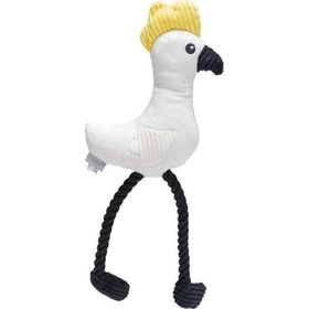 Beeztees Sesli Papağan 42x19.5x6 cm Beyaz Peluş Köpek Oyuncağı
