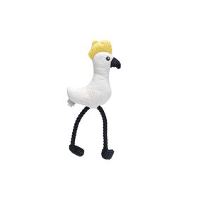Beeztees Sesli Papağan 42x19.5x6 cm Beyaz Peluş Köpek Oyuncağı