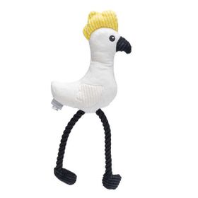 Beeztees Sesli Papağan 42x19.5x6 cm Beyaz Peluş Köpek Oyuncağı