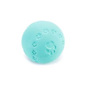 Beeztees Sesli Top Kauçuk 7.5 cm Turkuaz Köpek Oyuncağı