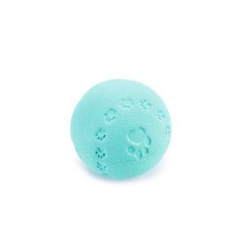 Beeztees Sesli Top Kauçuk 7.5 cm Turkuaz Köpek Oyuncağı