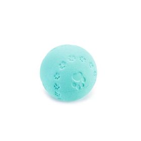 Beeztees Sesli Top Kauçuk 7.5 cm Turkuaz Köpek Oyuncağı