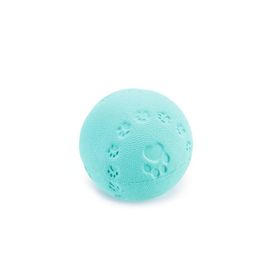 Beeztees Sesli Top Kauçuk 7.5 cm Turkuaz Köpek Oyuncağı