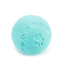 Beeztees Sesli Top Kauçuk 7.5 cm Turkuaz Köpek Oyuncağı