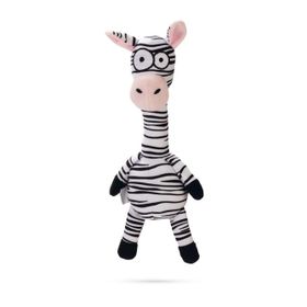 Beeztees Sesli Zebra 33x10x9 cm Siyah Beyaz Peluş Köpek Oyuncağı